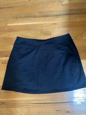 Lands' End Black Stretch Mini Skirt